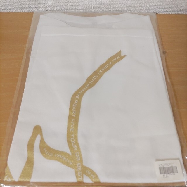 倉木麻衣LIVE TOUR 2009 BEST10周年TシャツS白×ゴールド金