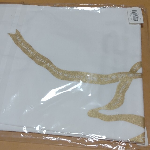 倉木麻衣LIVE TOUR 2009 BEST10周年TシャツS白×ゴールド金