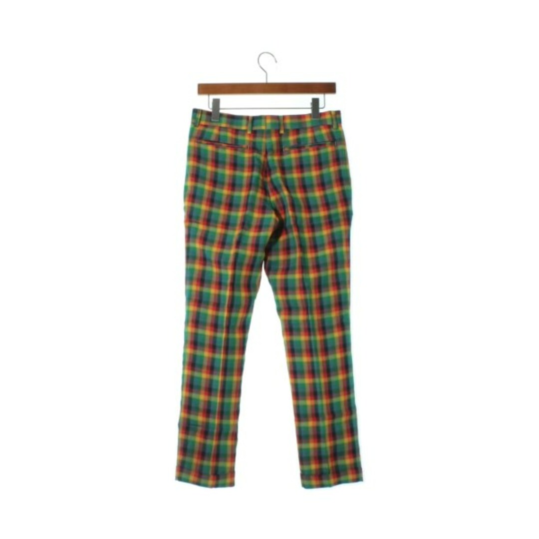 Paul Smith ポールスミス スラックス M 緑x黄x赤(チェック) - スラックス