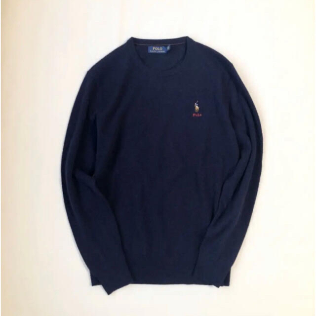 POLO RALPH LAUREN(ポロラルフローレン)のレアRALPH LAURENラルフローレン  POLO ロゴ  セーター S レディースのトップス(ニット/セーター)の商品写真