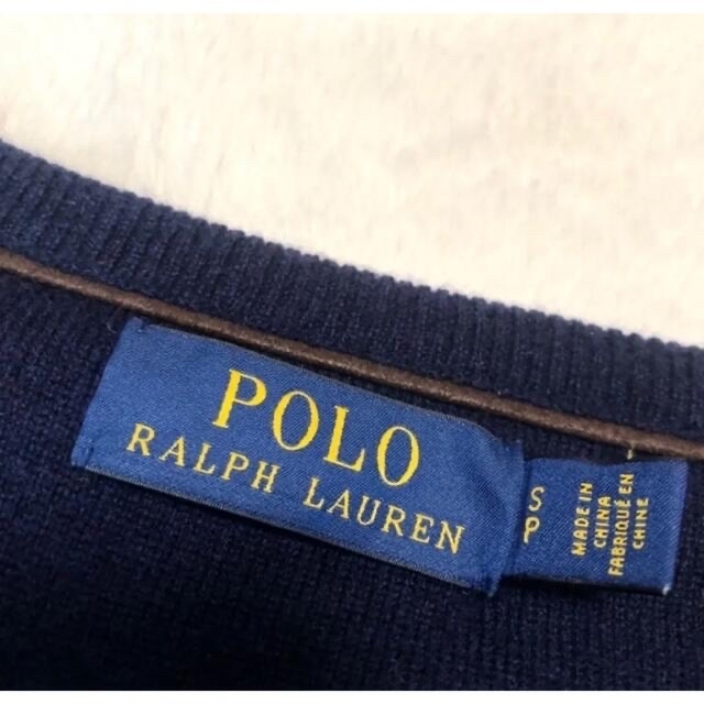 POLO RALPH LAUREN(ポロラルフローレン)のレアRALPH LAURENラルフローレン  POLO ロゴ  セーター S レディースのトップス(ニット/セーター)の商品写真