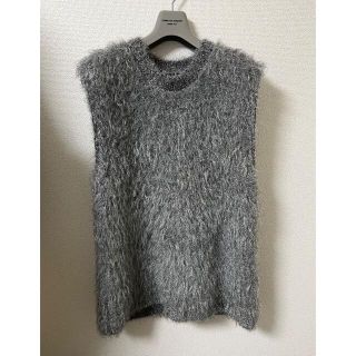 美品 AD2020 COMME des GARCONS HOMME PLUS コムデギャルソンオムプリュス ランダムタックニット L/シルバー メンズ【2400013281232】