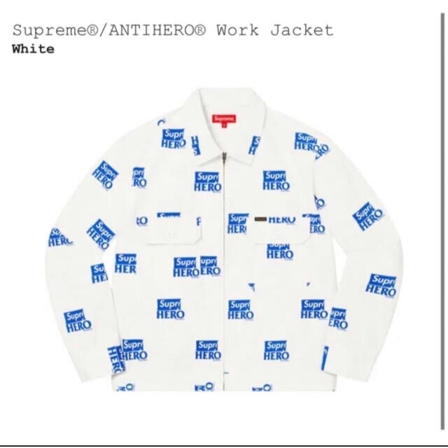 Supreme ANTIHERO Work Jacket 白 M