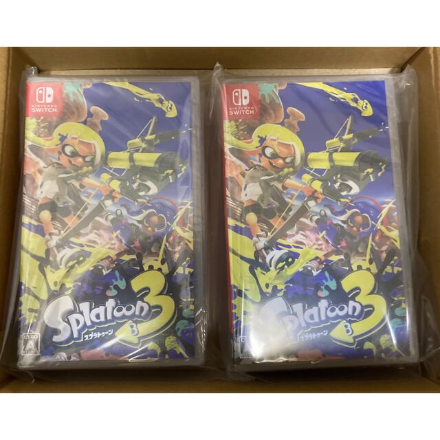 Nintendo Switch(ニンテンドースイッチ)の【Switch】 スプラトゥーン3 ソフト　2本　まとめ売り　新品シュリンク付き エンタメ/ホビーのゲームソフト/ゲーム機本体(家庭用ゲームソフト)の商品写真