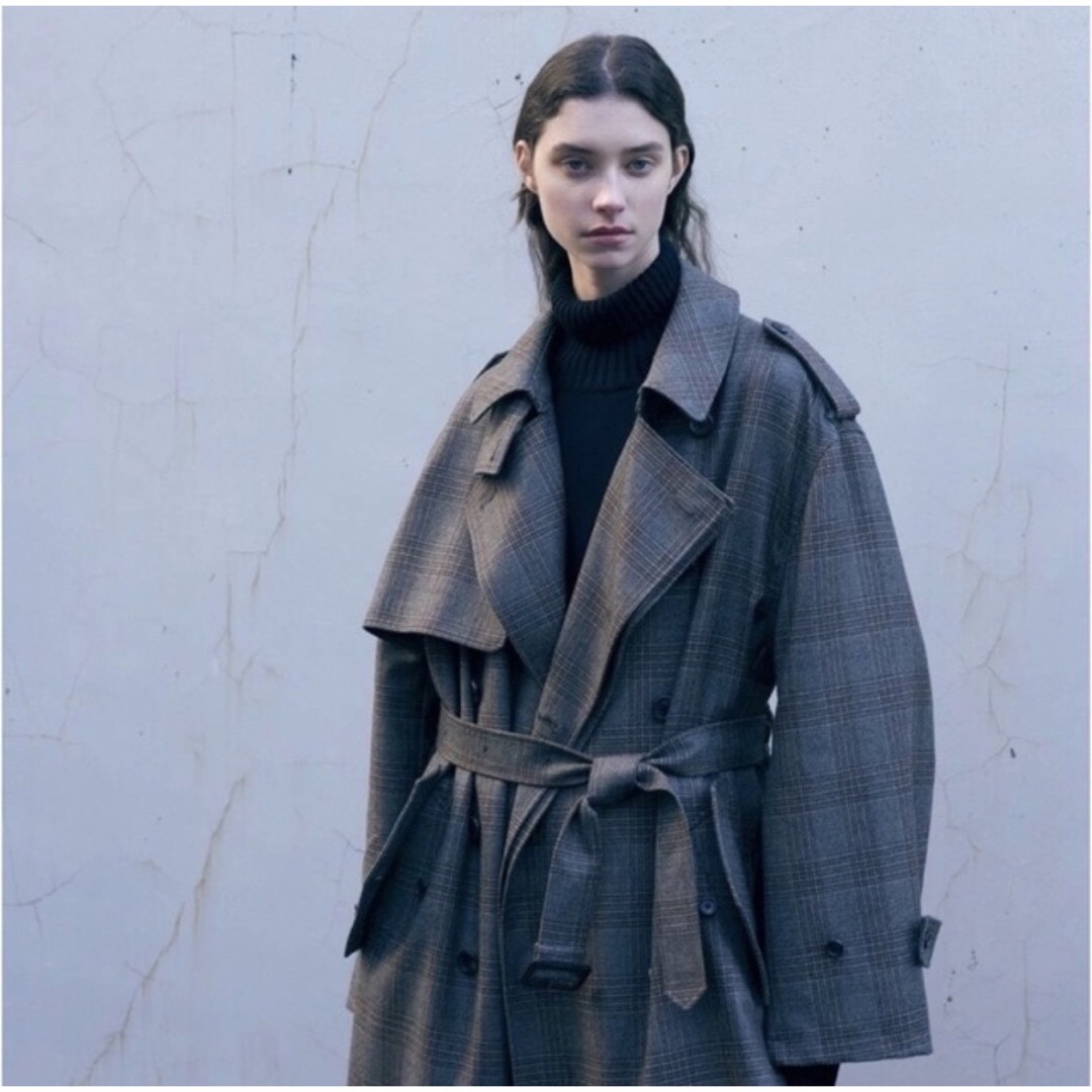 stein - OVERSIZED OVERLAPED TRENCH COAT steinの通販 by PO stein - OVERSIZED OVERLAPED TRENCH COAT steinの通販 by PO