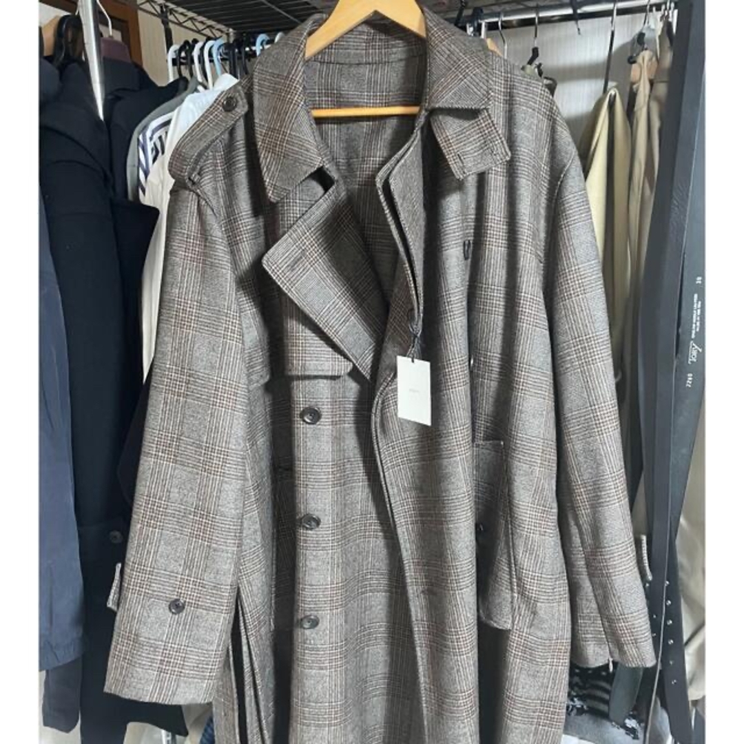stein - OVERSIZED OVERLAPED TRENCH COAT steinの通販 by PO stein - OVERSIZED OVERLAPED TRENCH COAT steinの通販 by PO
