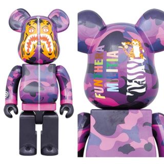 メディコムトイ(MEDICOM TOY)の数量限定 BAPE(R) CAMO TIGER Purple 400%ベア未使用(その他)