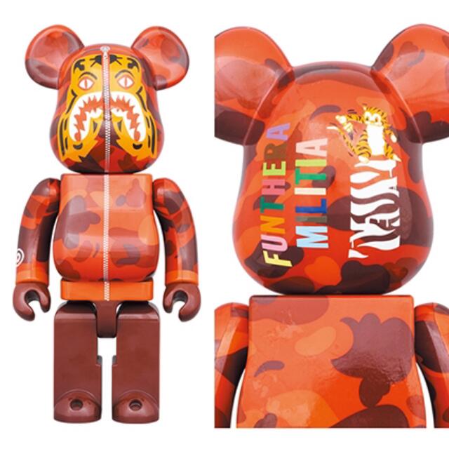 MEDICOM TOY(メディコムトイ)の数量限定 BAPE(R) CAMO TIGER Red 400% ベア未使用 エンタメ/ホビーのフィギュア(その他)の商品写真