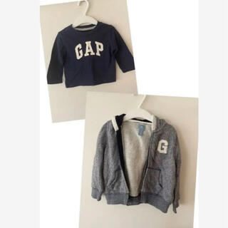 ベビーギャップ(babyGAP)のロングtシャツと　パーカーセット　ギャップ(シャツ/カットソー)