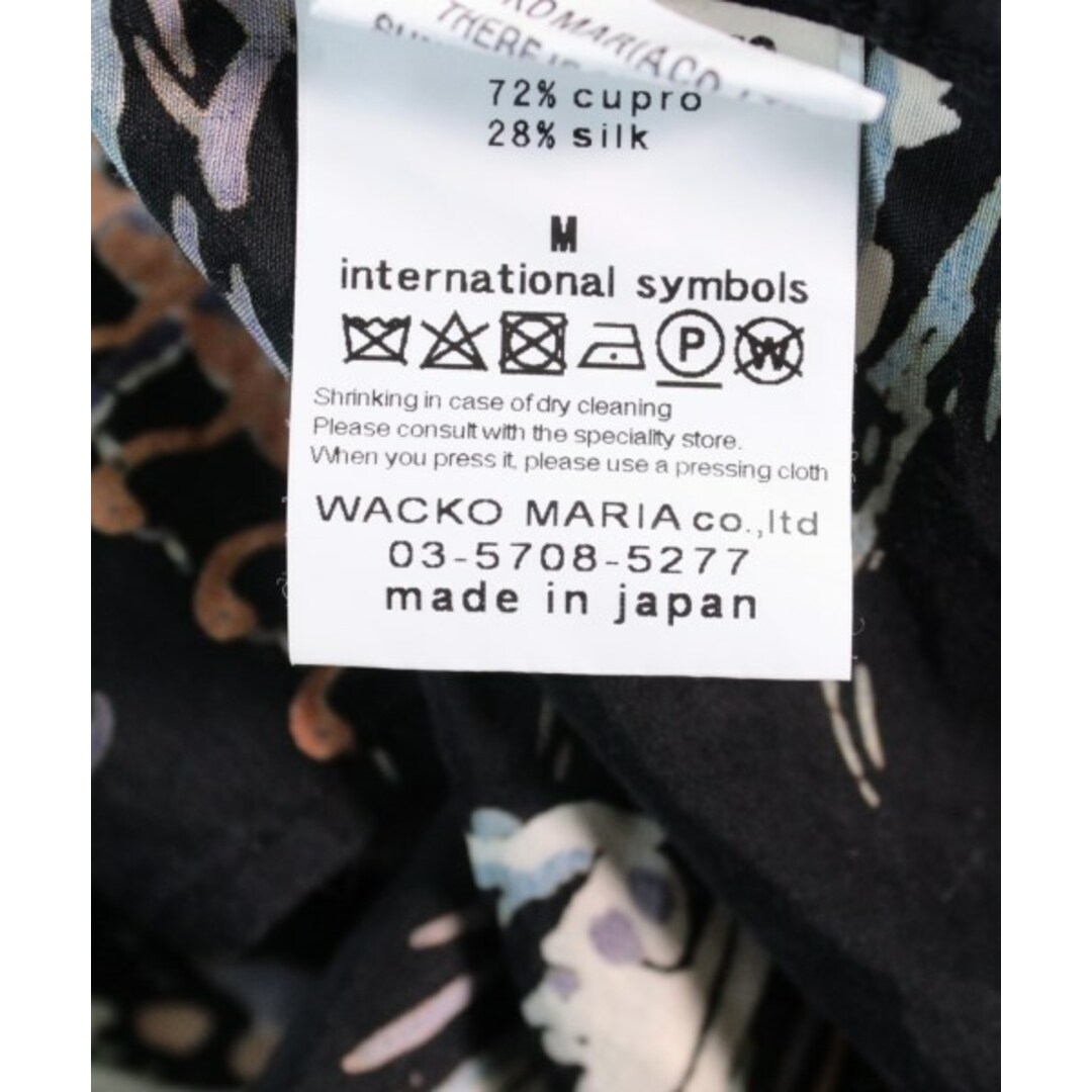 WACKO MARIA ワコマリア カジュアルシャツ M 黒x紫x青等(総柄)