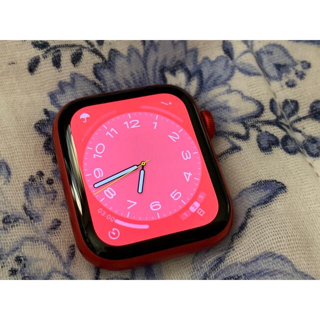 Apple Watch - Apple Watch 6 GPS 44mm RED アルミ 箱有 バンド無の