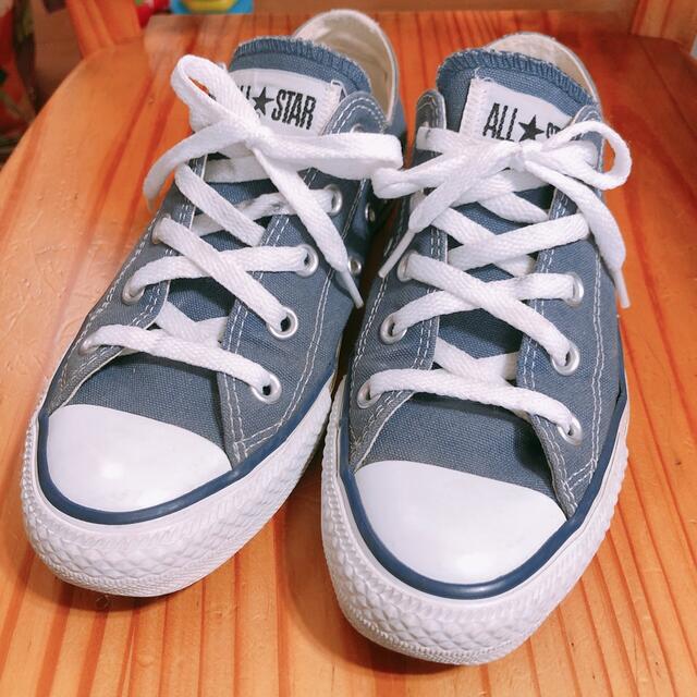 CONVERSE(コンバース)のコンバース　オールスター　23cm ネイビー　無地　ローカット　送料込み♡ レディースの靴/シューズ(スニーカー)の商品写真