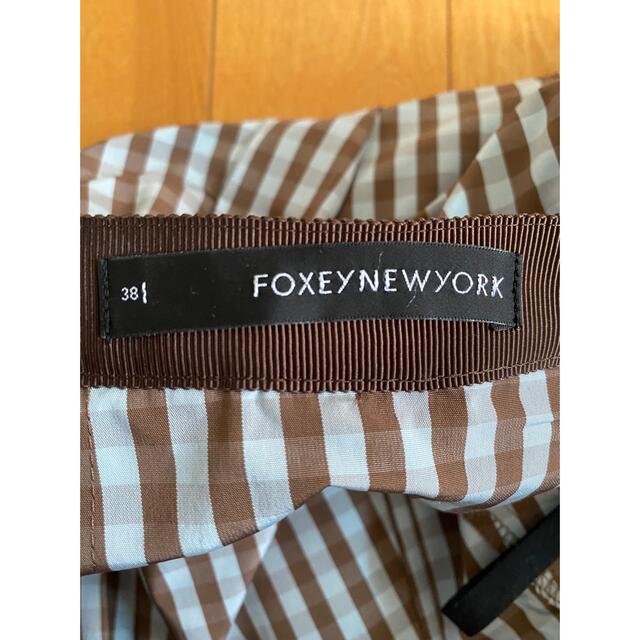 FOXEY(フォクシー)のfoxey new york ギンガムチェックスカート 38 レディースのスカート(ひざ丈スカート)の商品写真