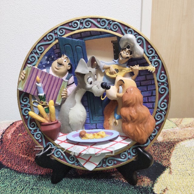ディズニー わんわん物語 3D 立体 プレート 飾り皿 フィギュア