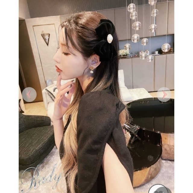 Rady - 新品❤Rady【ベロアリボンクリップ】ブラック(フリーサイズ)の
