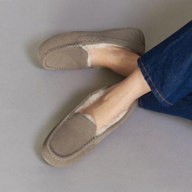 UGGモカシンANSLEYレディースヒッコリーサンド色23.0㎝正規品☆新品