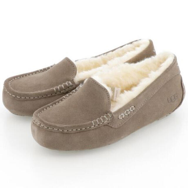 レディースUGGモカシンANSLEYレディースヒッコリーサンド色23.0㎝正規品★新品