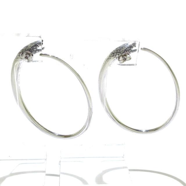 セリーヌ ピアス 金属素材 シルバー ヘビ - dloy.com.my