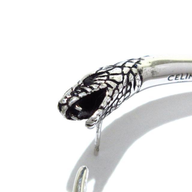 セリーヌ ピアス 金属素材 シルバー ヘビ - dloy.com.my