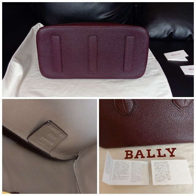 Bally - BALLYバリー☆SOMMETソメ ミディアム レザートートバッグの