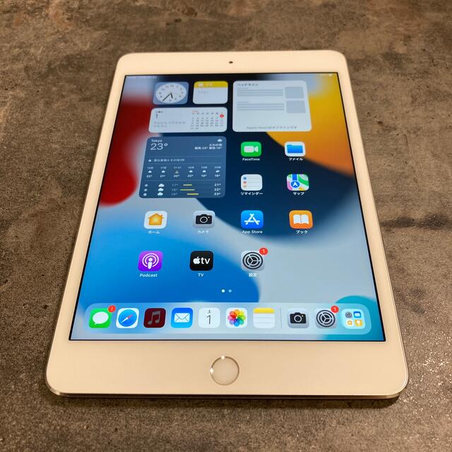 38465T  iPad mini4 16GB silver SIMフリー品スマホ/家電/カメラ