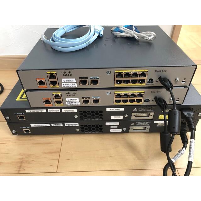CCNA、CCNP】4台セットCisco892J、Catalyst2960 CCNA、CCNP】4台セットCisco892J、Catalyst2960