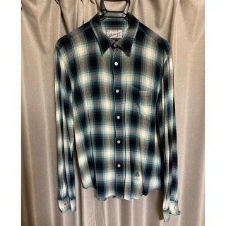 シャツ WACKOMARIA ワコマリア チェックウールシャツ パープル