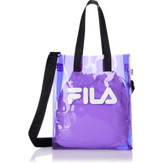 フィラ(FILA)のFILA フィラ クリアトートバッグ パープル(トートバッグ)