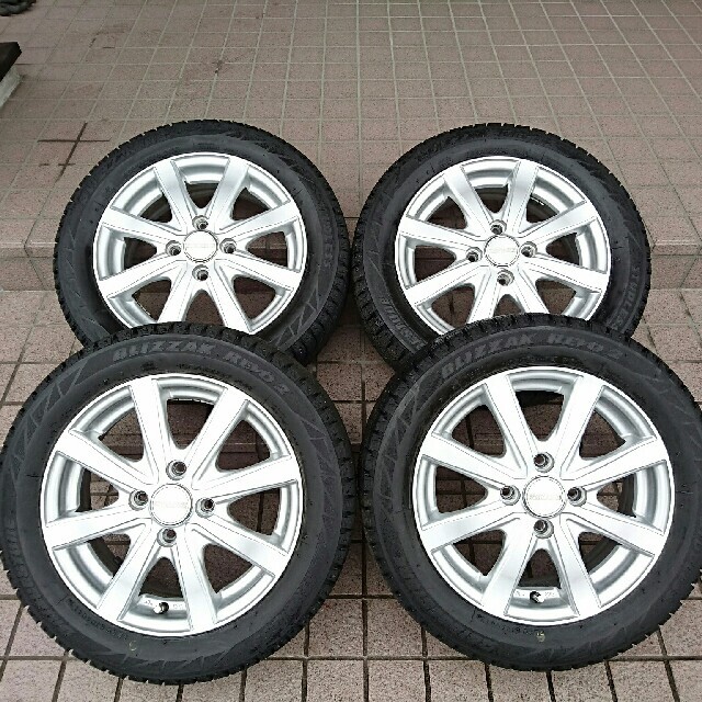 スタッドレスタイヤ&ホイールセット◇ブリヂストン◇155/65R14