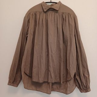 ネストローブ(nest Robe)のmizuiroind　ミズイロインド　ハイネック　ギャザー　プルオーバー　カーキ(シャツ/ブラウス(長袖/七分))