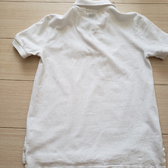 Ralph Lauren(ラルフローレン)の難あり　ラルフローレン　ポロシャツ　130　白 キッズ/ベビー/マタニティのキッズ服男の子用(90cm~)(Tシャツ/カットソー)の商品写真