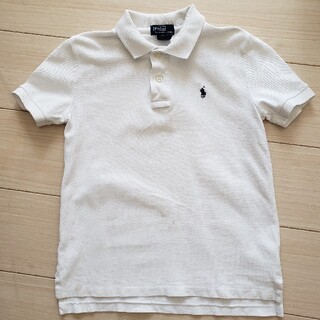 ラルフローレン(Ralph Lauren)の難あり　ラルフローレン　ポロシャツ　130　白(Tシャツ/カットソー)