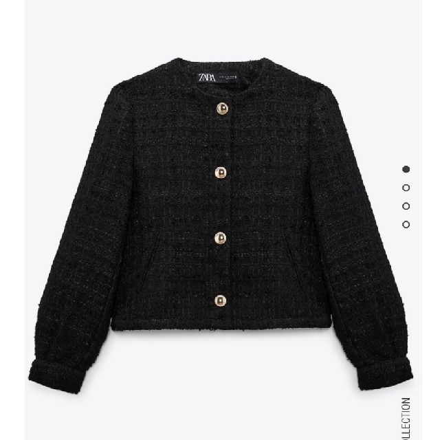 卒園式完売品✨新品！紙タグ付♥️ZARA♥️ゴールドボタンデクスチャージャケット。M。