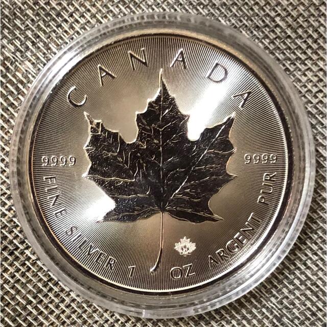 カナダ「メイプルリーフ」純銀 1オンス 銀貨　2021年　新品/未使用