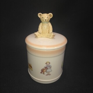 マニー Many プチメゾン キャニスター 陶器製 小物入れ クマ 熊 ベア