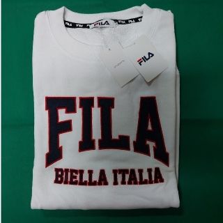 フィラ(FILA)のFILA⑥ ガレッジ スエット トレーナー (L) 白  ※4191 ※150(スウェット)