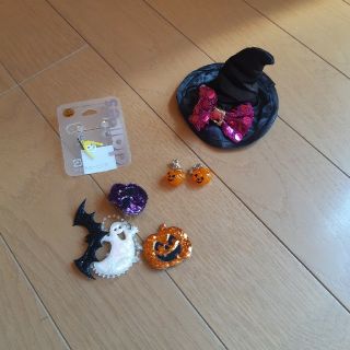 クレアーズ(claire's)のクレアーズ　ハロウィン　ハロウィーン　魔女　かぼちゃ　ヘアゴム　イヤリング(その他)