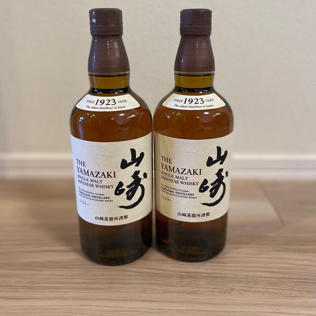 サントリーシングルモルトウイスキー 山崎 700ml2本セット 食品/飲料/酒の酒(ウイスキー)の商品写真