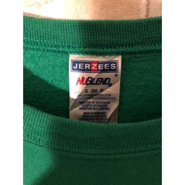 JERZEES(ジャージーズ)の古着　ジャージーズ　スウェット　プリント　個性派 メンズのトップス(スウェット)の商品写真