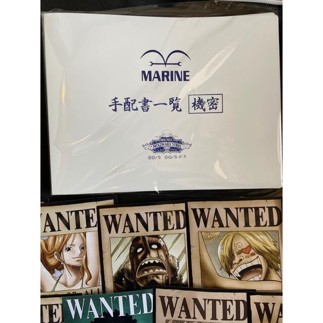 ONE PIECE(ワンピース)のワンピース　麦わらストア　非売品　特典　ブロマイド　手配書　ファイル エンタメ/ホビーのおもちゃ/ぬいぐるみ(キャラクターグッズ)の商品写真