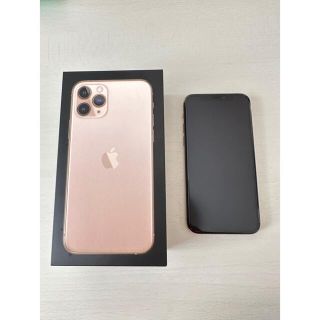 アイフォーン(iPhone)のiPhone11Pro 256GB ゴールド　美品　本体　SIMフリー　(スマートフォン本体)