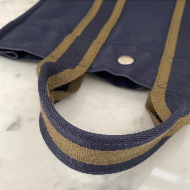 【美品】HERMES エルメス フールトゥ PM ネイビー×カーキ