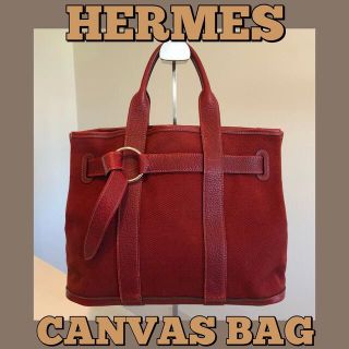 エルメス(Hermes)の★エルメス★HERMES/プティット/キャンバス/ハンドバッグ/エール/レザー(ハンドバッグ)