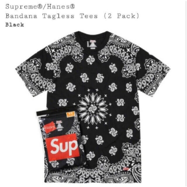 Supreme / Hanes Bandana Tagless Tees(XL)メンズ