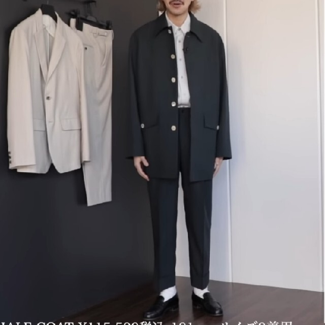 セットアップ IRENISA coatとpantsのセットアップ 数量限定生産