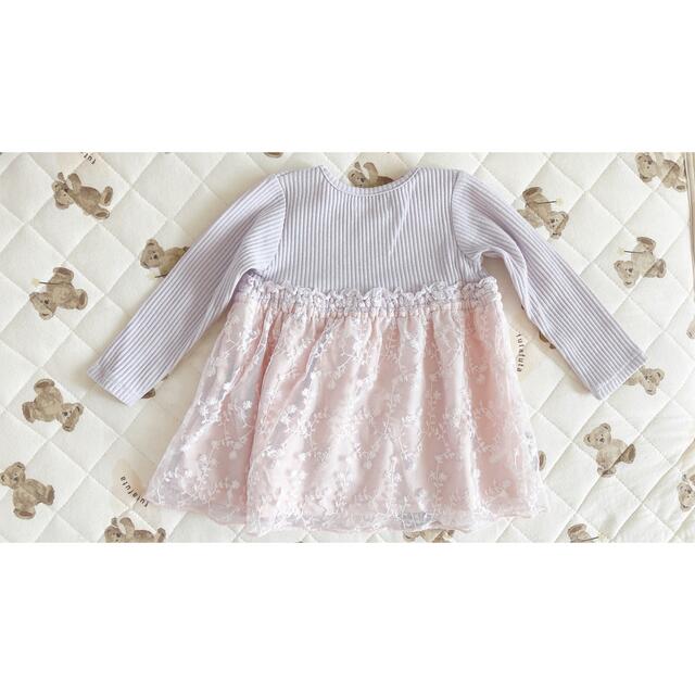 ママラク トップス 80cm キッズ/ベビー/マタニティのベビー服(~85cm)(トレーナー)の商品写真