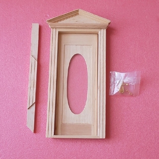 ドールハウス 木製ドア&ドアノブセット(各種パーツ)