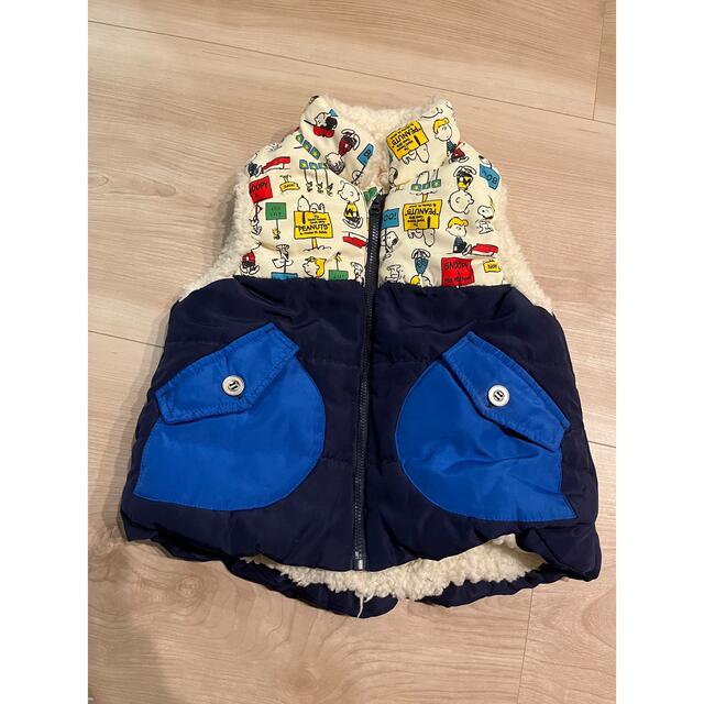 SNOOPY(スヌーピー)のスヌーピー  ボアベスト　アウター　95 キッズ/ベビー/マタニティのキッズ服男の子用(90cm~)(ジャケット/上着)の商品写真