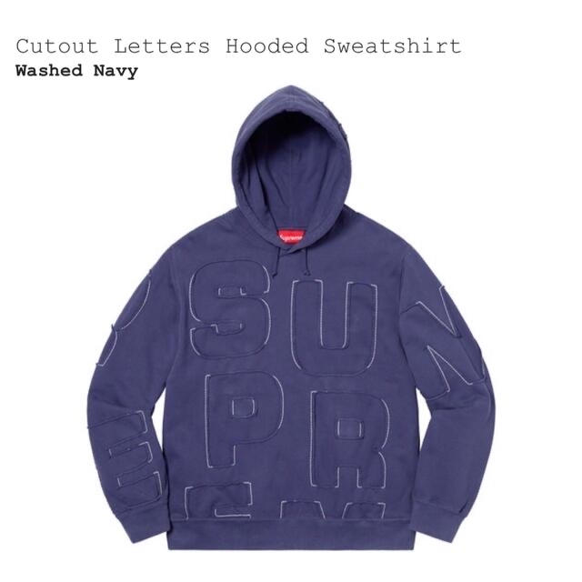 Supreme Cutout Letters Hooded Sweatshirt