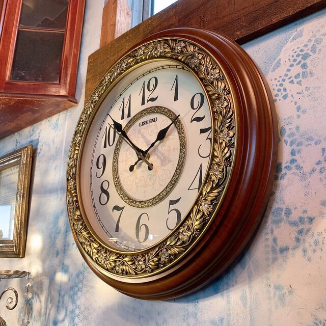 アンティークな部屋 /Victorian /ウォールクロッパ/ラウンド/壁掛時計ウォールクロック